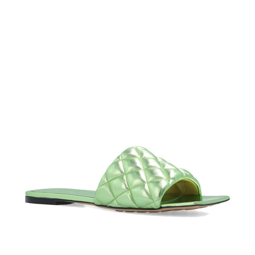 Bottega Veneta Bicolor-Sandalen aus Kalbsleder