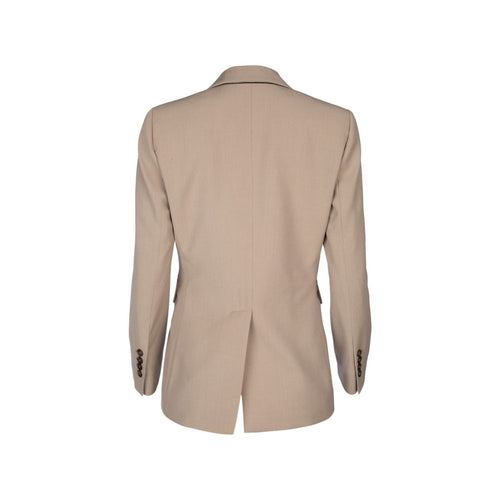 Brunello Cucinelli Beiger Blazer aus Schurwolle