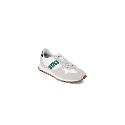 Blaue sportliche Ledersneaker von Gray