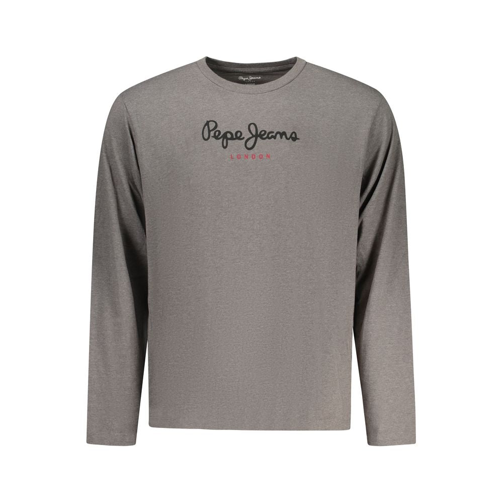 Pepe Jeans Grigio Cotton Men T-Shirt