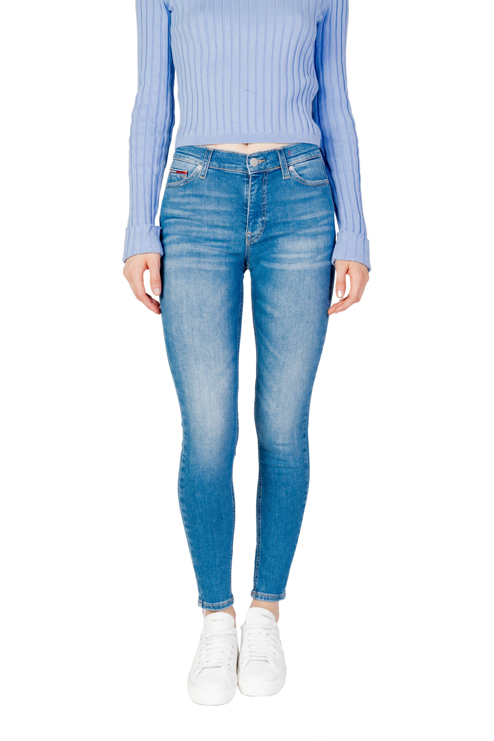 Tommy Hilfiger Light Blue Cotton Skinny Jeans