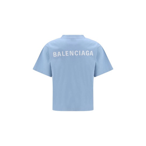 Balenciaga Blaues Baumwoll-T-Shirt