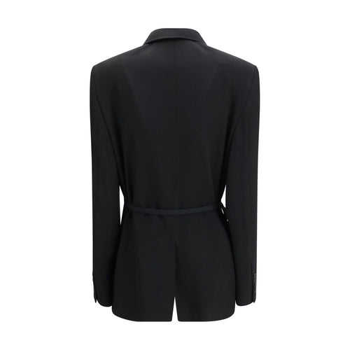 Balenciaga Mantel aus schwarzer Wolle