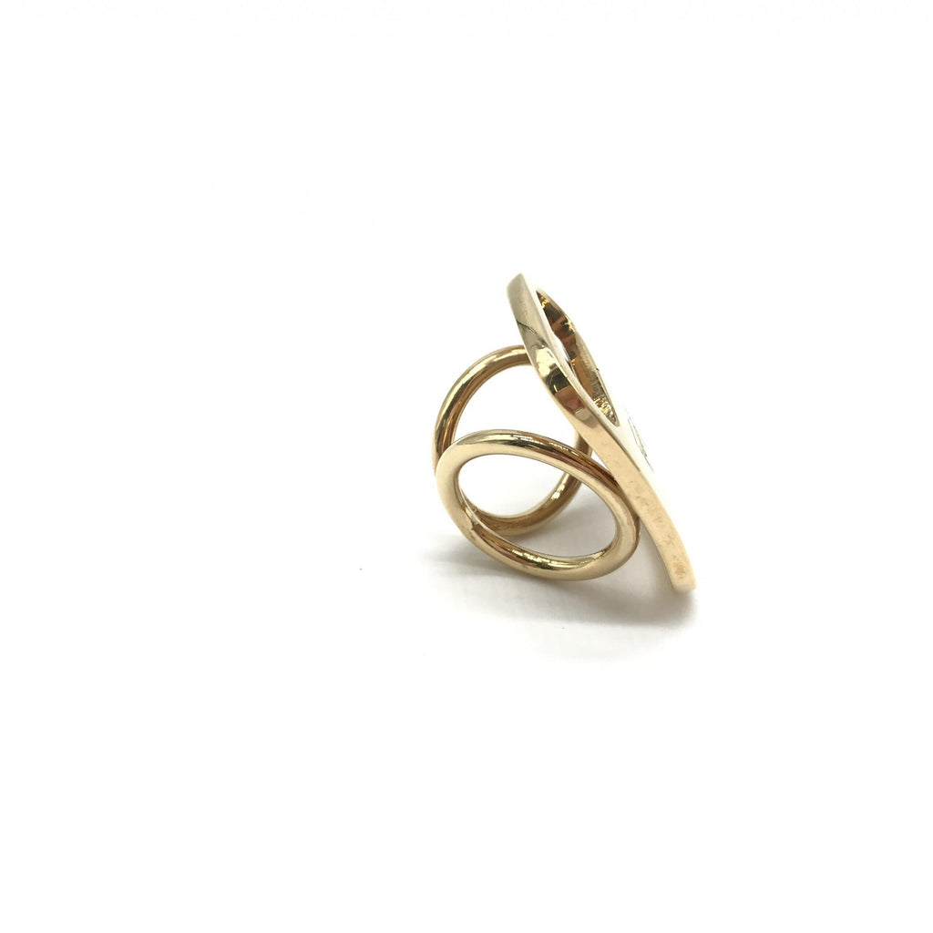 Salvatore Ferragamo PLEATS PLEASE Designer Scarf Ring