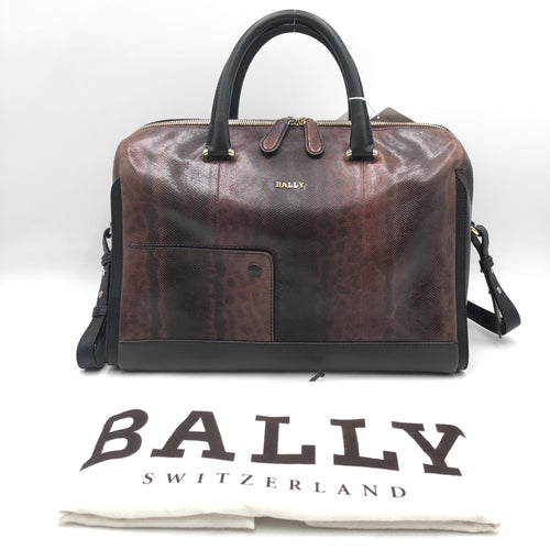 Bally Pythonmuster 2-WEGE Boston Tasche