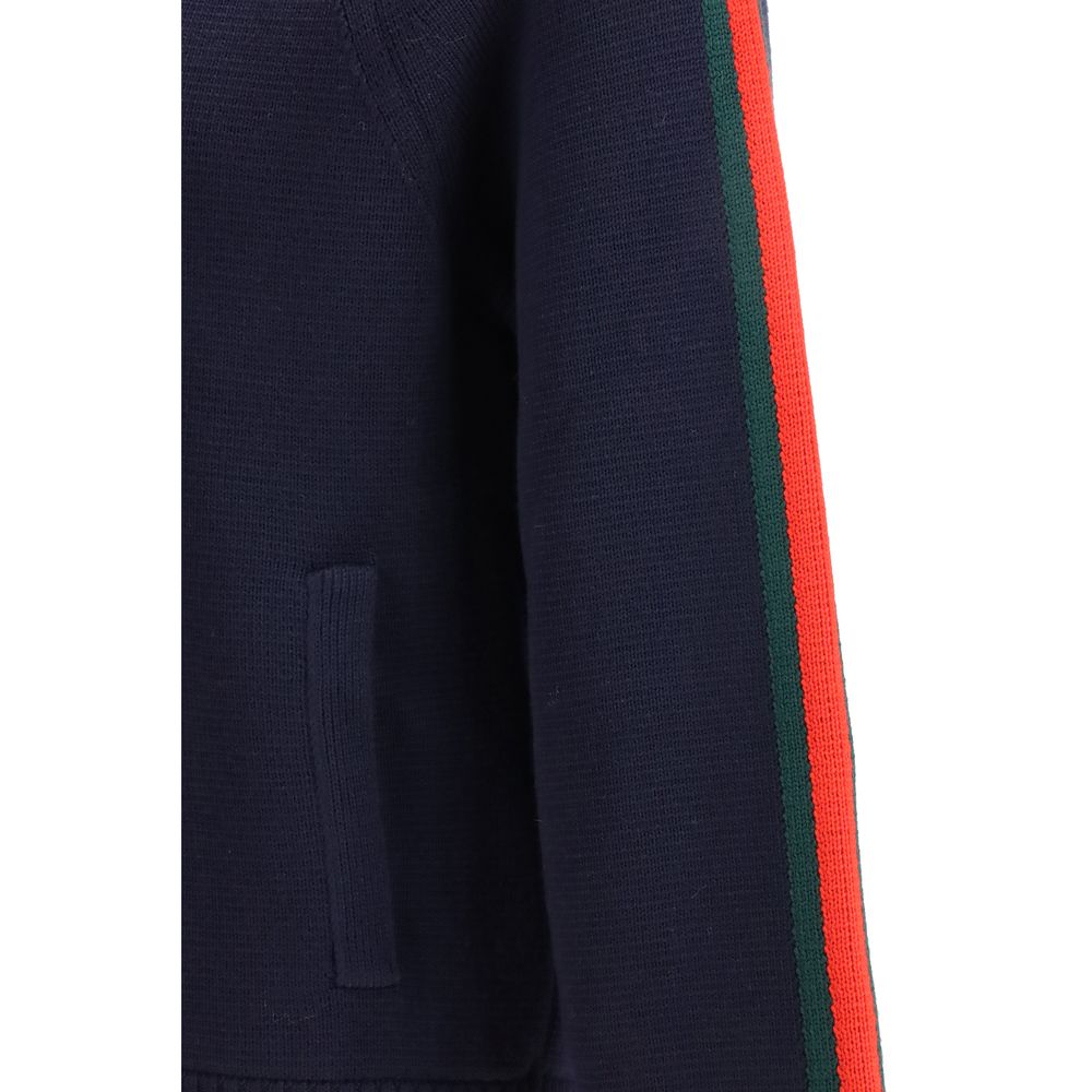 Gucci Blue Wool Trench Coat