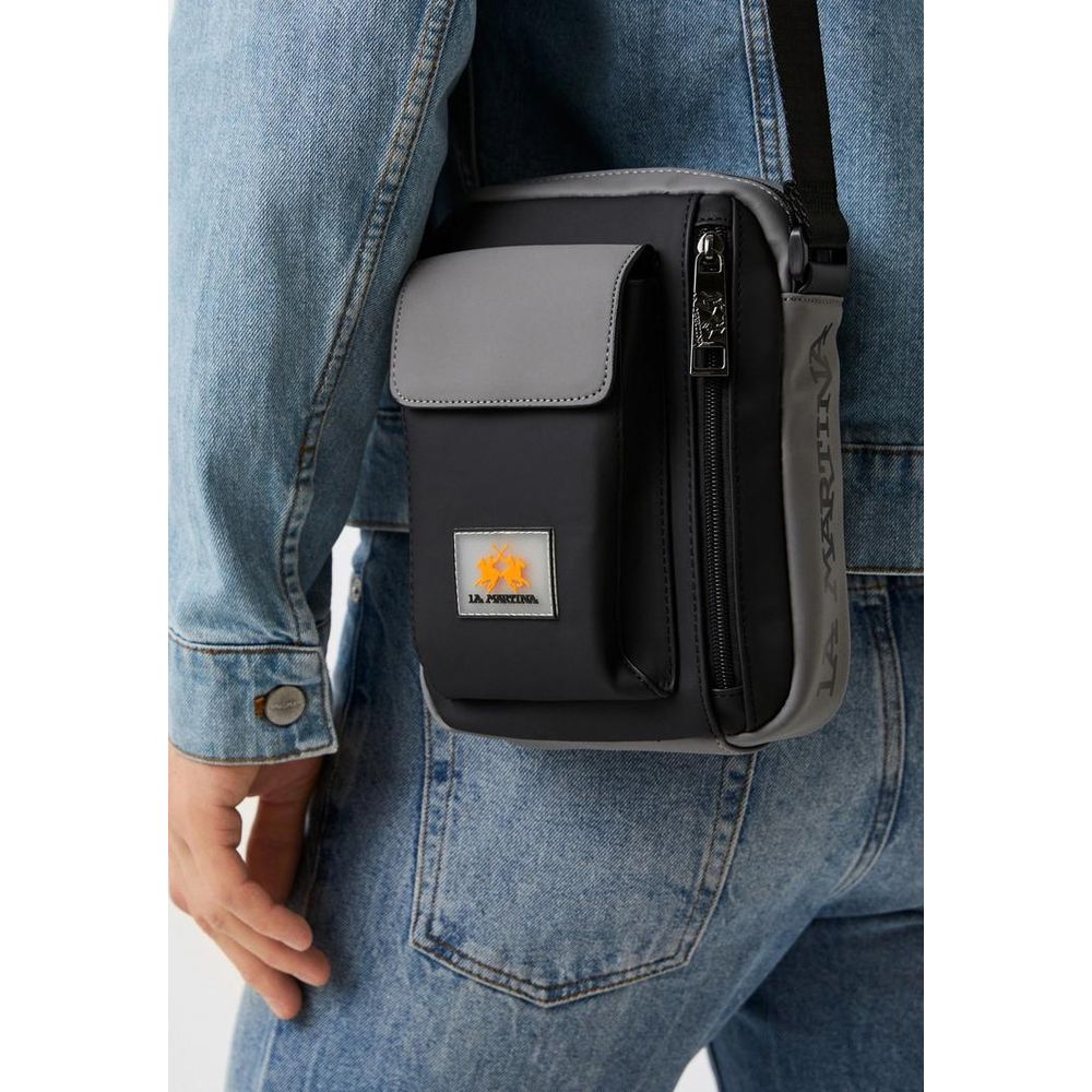 La Martina Black Polyethylene Crossbody Bag