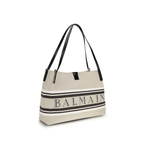 Balmain Mehrfarbige Baumwoll-Umhängetasche