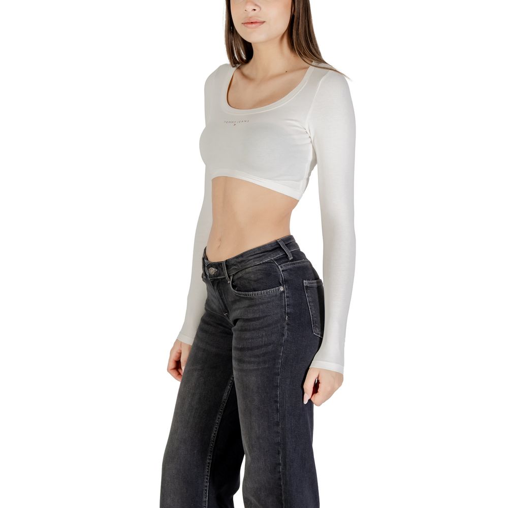 Tommy Hilfiger Jeans White Recycled Cotton T-Shirt