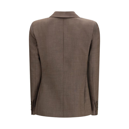 Blazé Milano Blazer aus braunem Fleece-Wollstoff