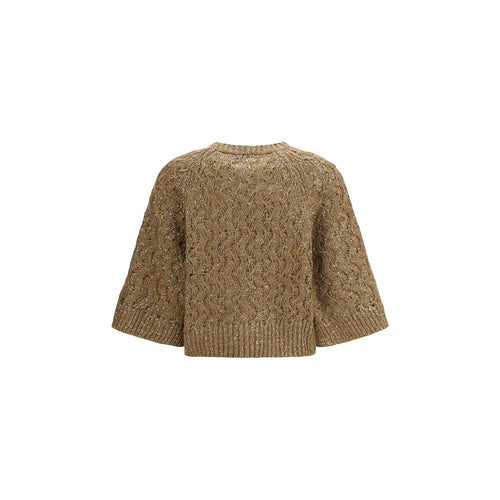 Brunello Cucinelli Beiges Seiden-Sweatshirt