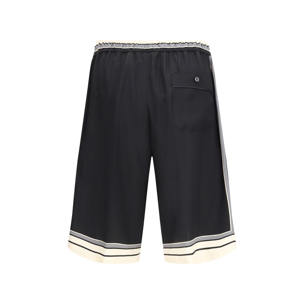 Dolce & Gabbana Multicolor Silk Shorts