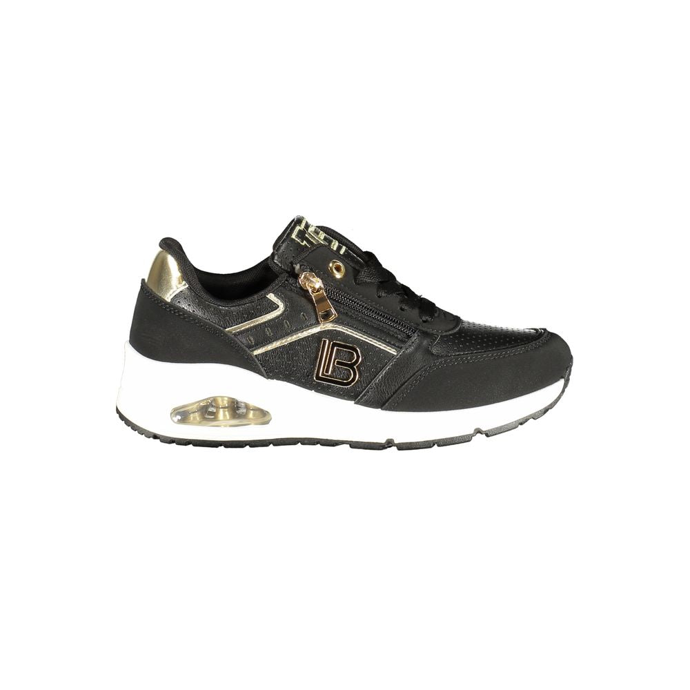 Laura Biagiotti Black Polyurethane Women Sneaker