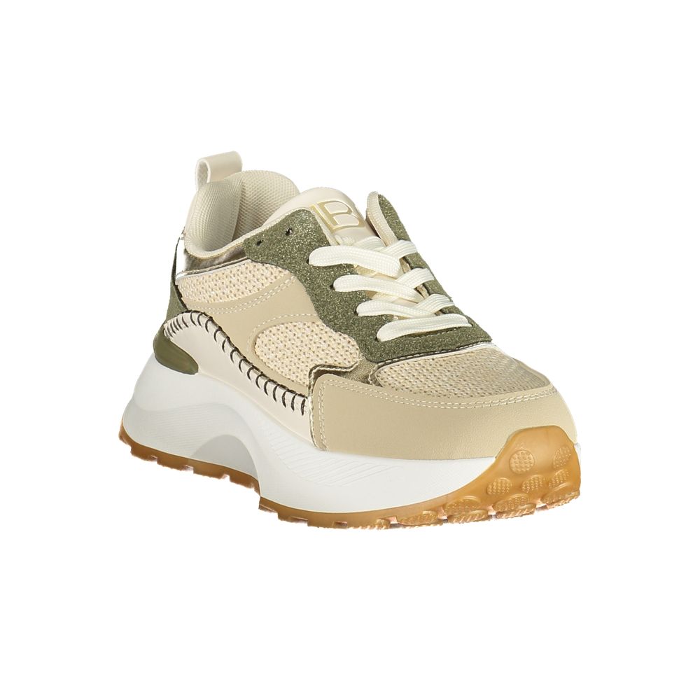 Laura Biagiotti Green Polyester Athletic Sneakers
