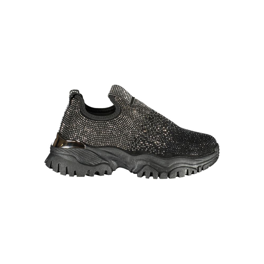 Laura Biagiotti Black Polyester Athletic Sneakers