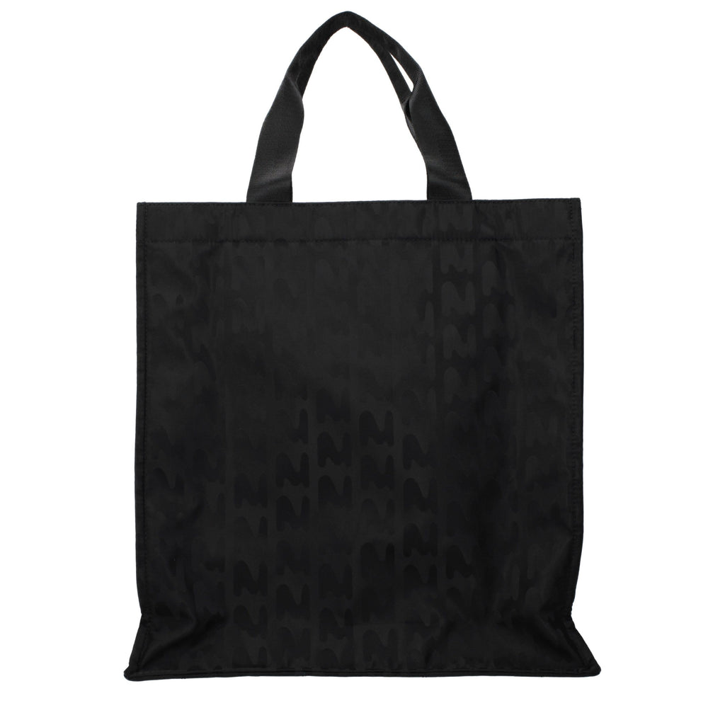 MSGM Black Fabric Handbag