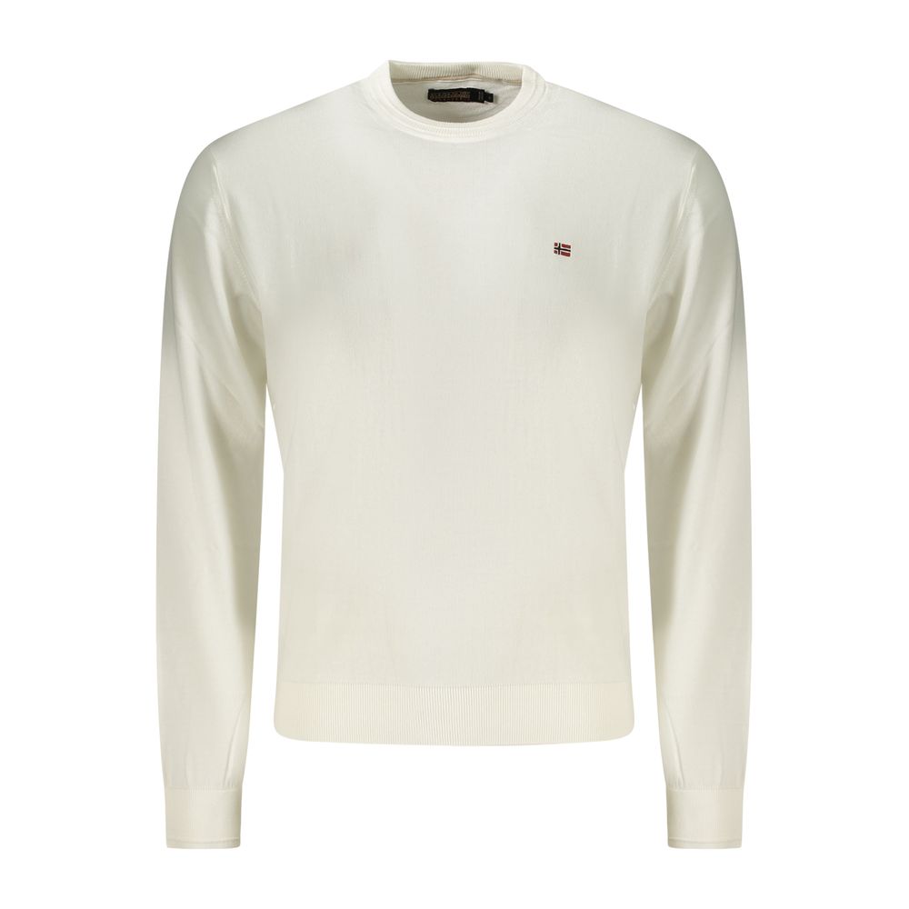 Napapijri White Cotton Men's Sweater