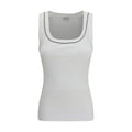 Brunello Cucinelli White Cotton Top