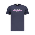 Iceberg Neon Blue Cotton Mens T-Shirt