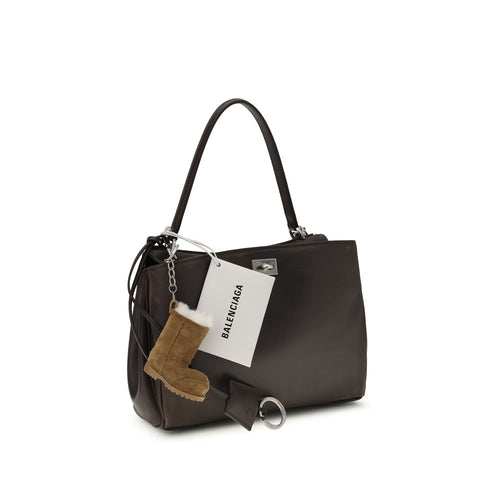Balenciaga Schultertasche aus braunem Kalbsleder Bos Taurus
