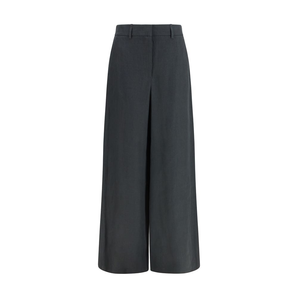 Giorgio Armani Brown Linen Casual Pants
