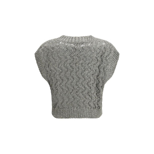 Brunello Cucinelli Bicolores Seiden-Sweatshirt