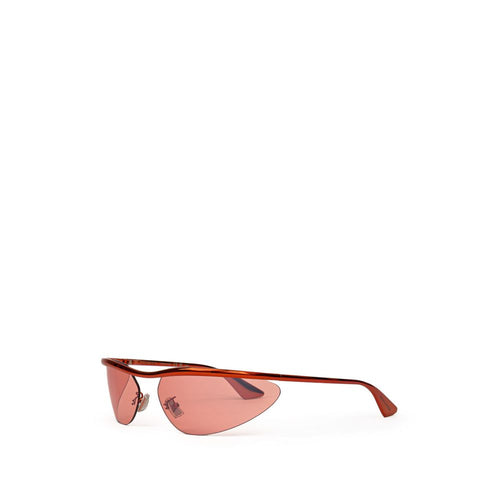 Bottega Veneta Sonnenbrille aus orangefarbenem Metall
