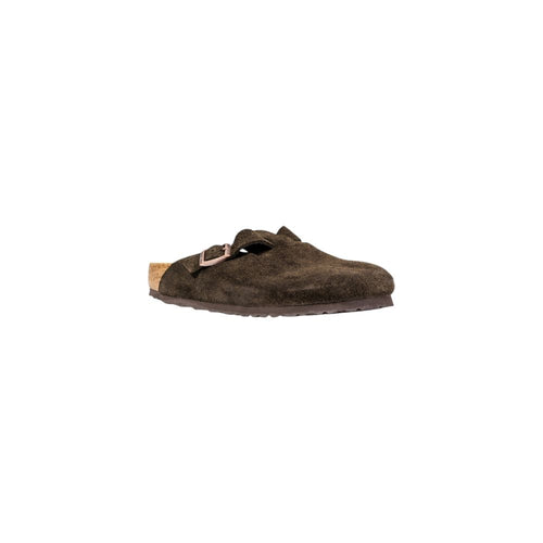 Birkenstock Hausschuhe aus braunem Wildleder