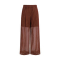 Brunello Cucinelli Brown Cotton Dress Pants