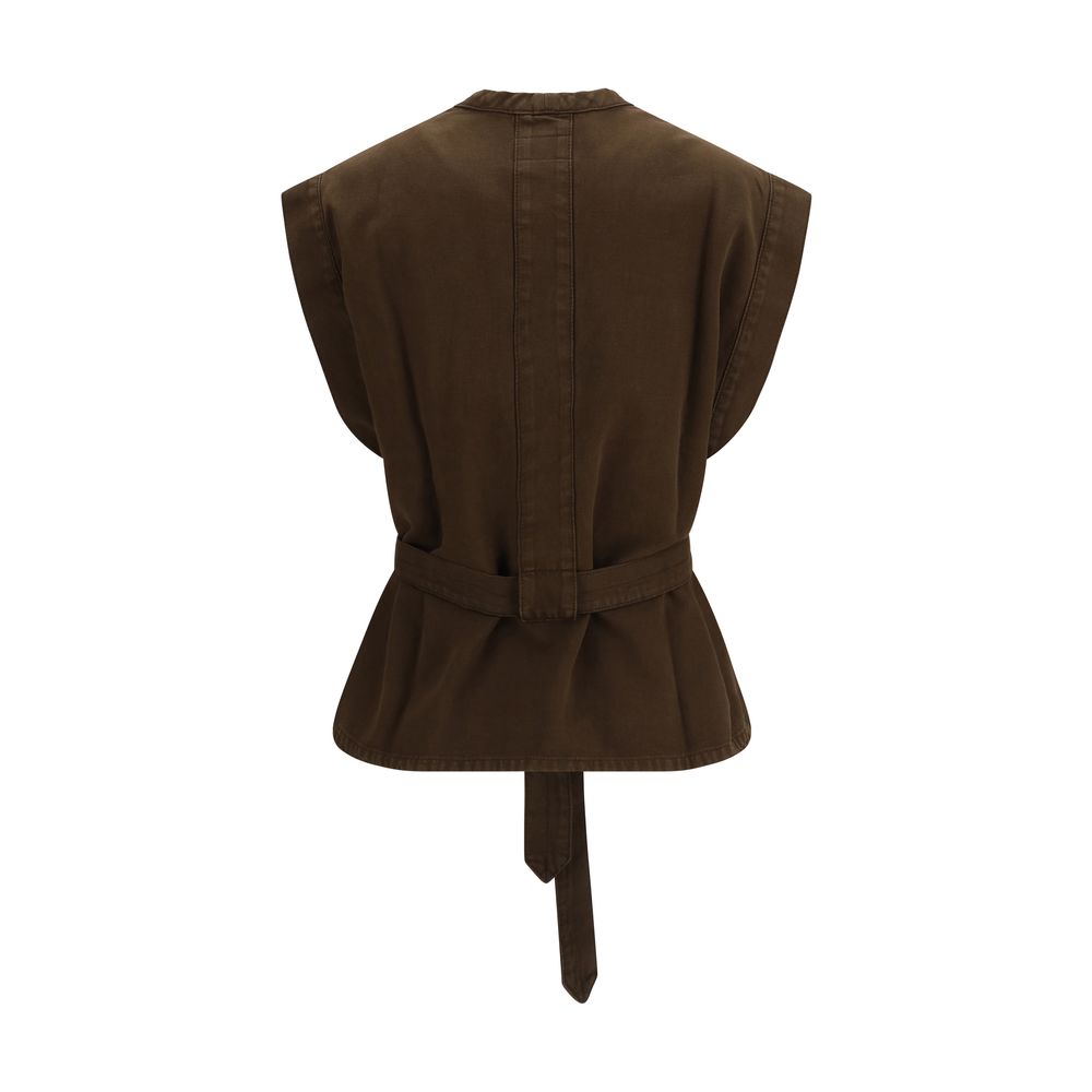 Lemaire Brown Cotton Shirt