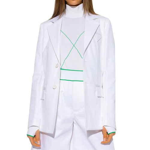 Bottega Veneta Blazer aus weißer Baumwolle