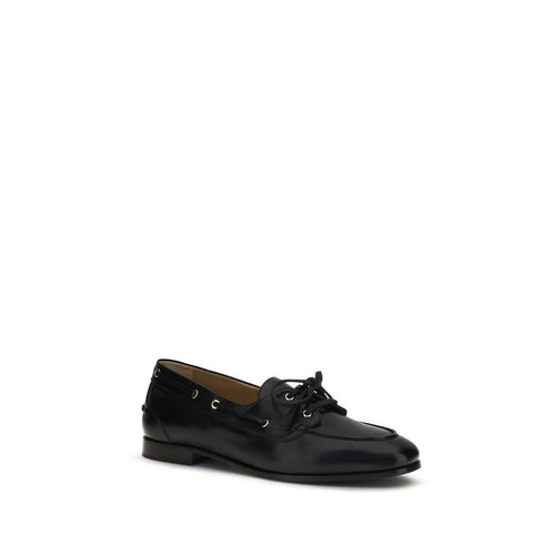 Bally Slip-On Loafer aus schwarzem Büffelleder