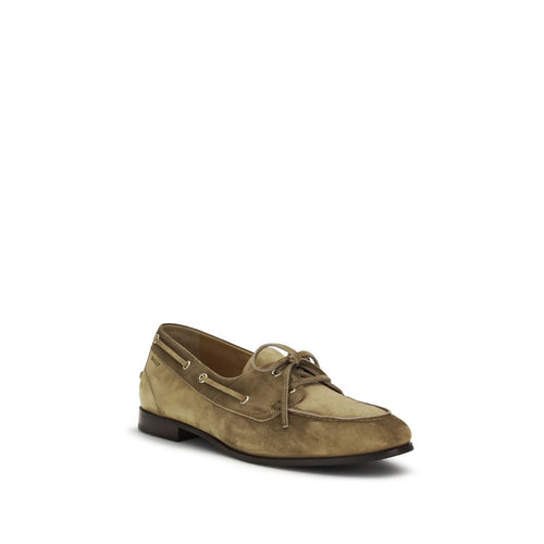 Bally Loafer aus beigem Büffelleder zum Hineinschlüpfen