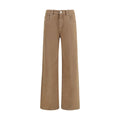 Brunello Cucinelli Brown Cotton Straight Leg Jeans