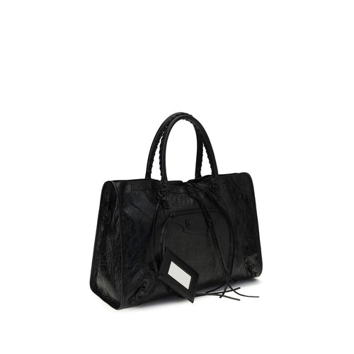 Balenciaga Schwarze Lammleder Ovis Aries Aries Umhängetasche