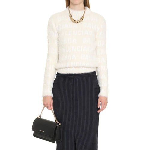Balenciaga Weißes Elastan-Sweatshirt