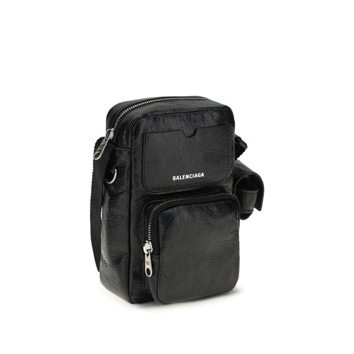Balenciaga Schwarze Lammleder Ovis Aries Aries Umhängetasche