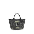 Ganni Gray Cotton Shoulder Bag