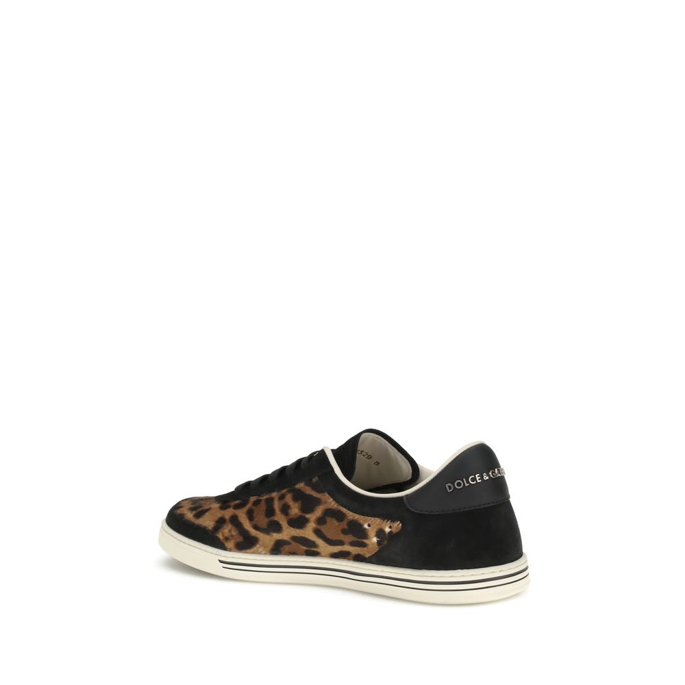 Dolce & Gabbana Multicolor Lamb Ovis Aries Aries Low Top Sneakers
