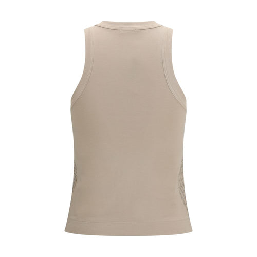 Brunello Cucinelli Beiges Baumwoll-T-Shirt