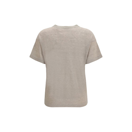 Brunello Cucinelli Beiges Leinen-T-Shirt