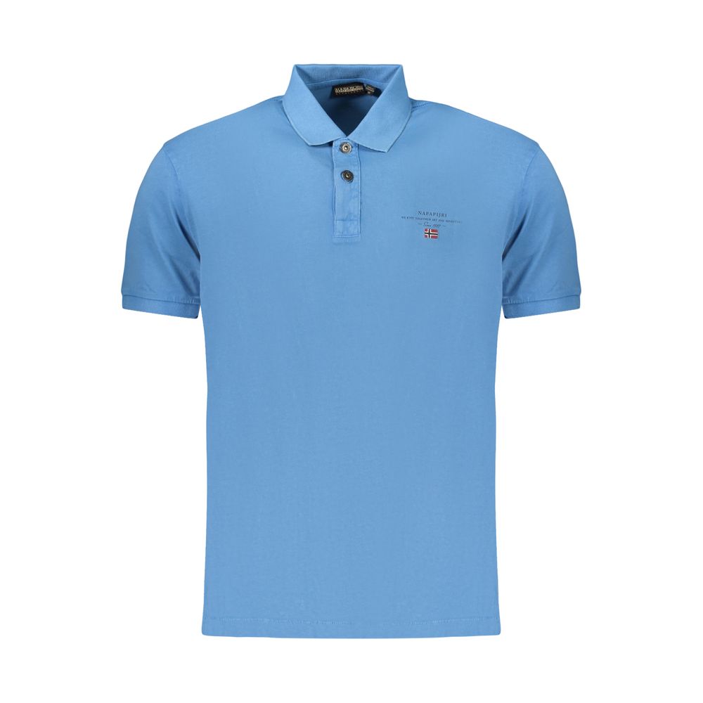 Napapijri Blue Cotton Men's Polo Shirt