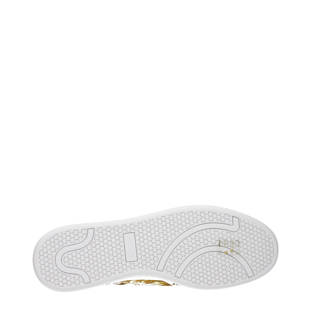 Versace Blue Leather Sneakers