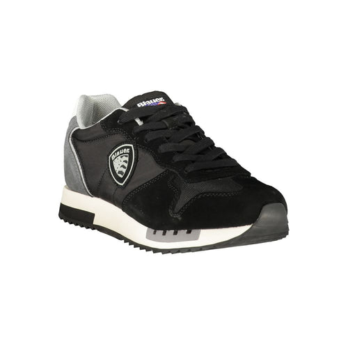 Blauer Black Polyurethan Herren-Sneaker