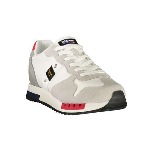 Blauer White Polyurethan Herren-Sneaker