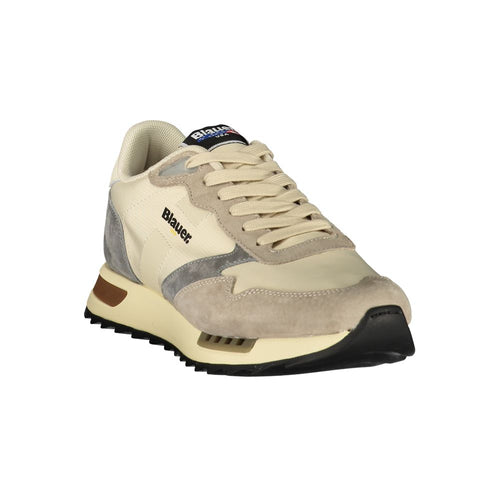 Blauer beiger Polyester-Herren-Sneaker