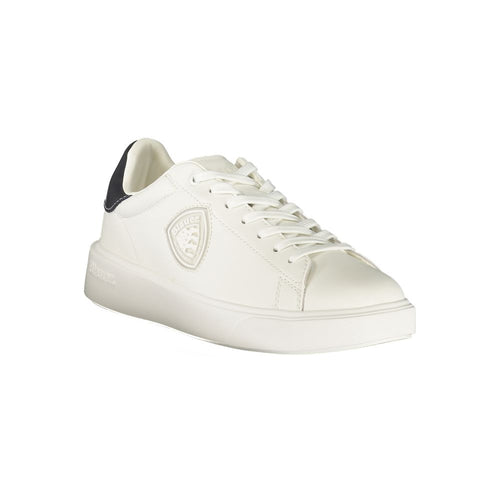 Blauer White Polyurethan Herren-Sneaker