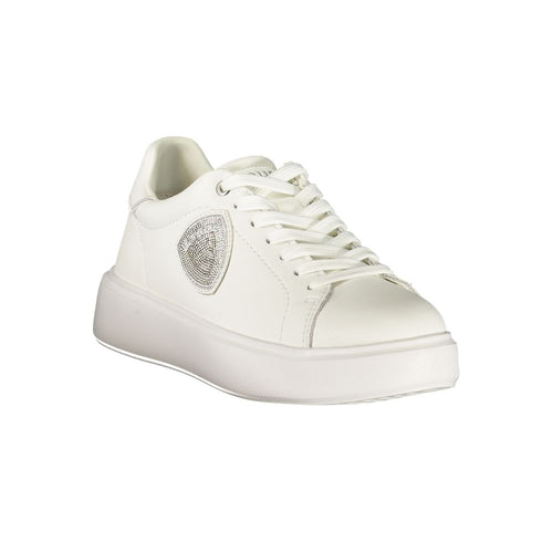 Blauer Bianco Damen-Sneaker aus Leder