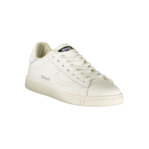Blauer White Polyurethan Herren-Sneaker