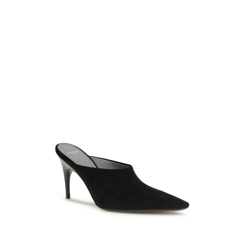 Balenciaga Pumps aus schwarzem Veloursleder mit hohem Absatz